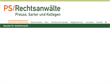 Tablet Screenshot of gps-verkehrsrecht.de